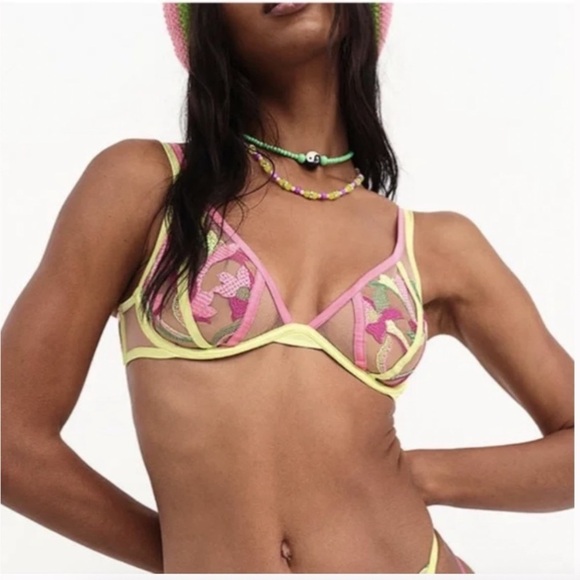 New! For love and lemons petunia underwire bra 24576 - Picture 5 of 14